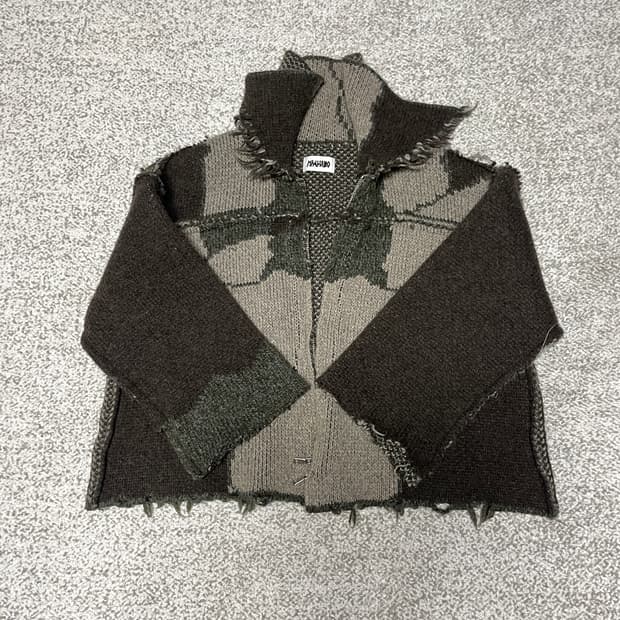 [XS] 마리아노 디스트레스드 패치워크 헤비 니트