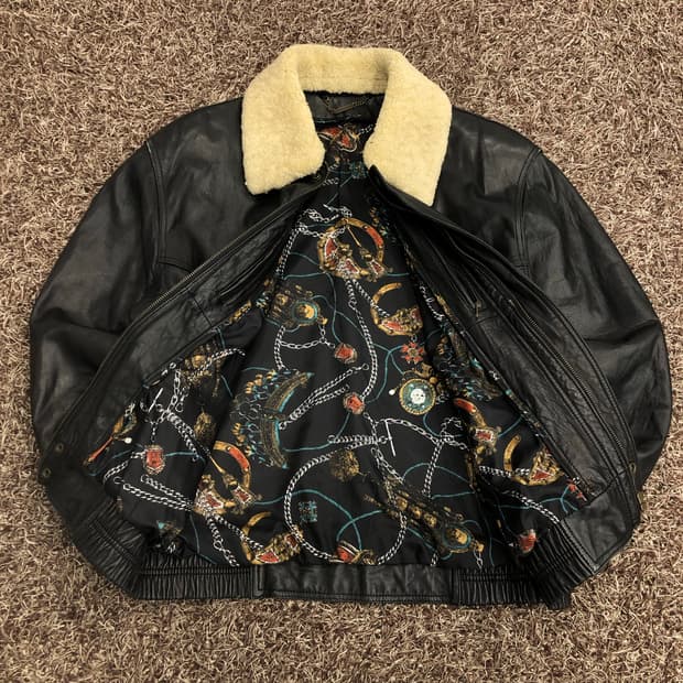 빈티지 가죽 봄버 리얼레더 레더 자켓 