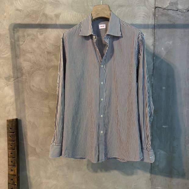 밴브루 스트라이프 셔츠 남성100