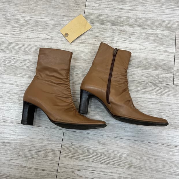 빈티지 레더 부츠 