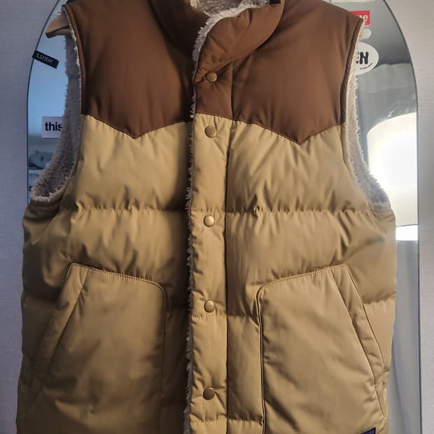 파타고니아 리버시블 패딩 베스트 비비다운 자켓