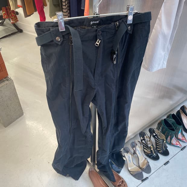 밀리터리 카모 프론트 풀지퍼 유틸리티 팬츠