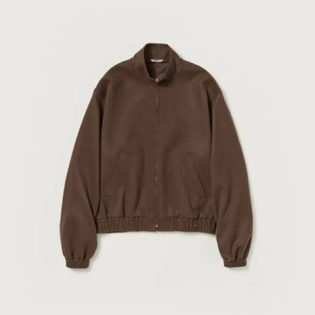 오라리 23fw 베이비 카멜 블루종 4사이즈