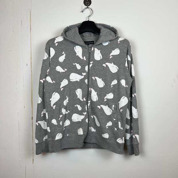 SPLENDID SATISFACTION 패턴 후드집업 L