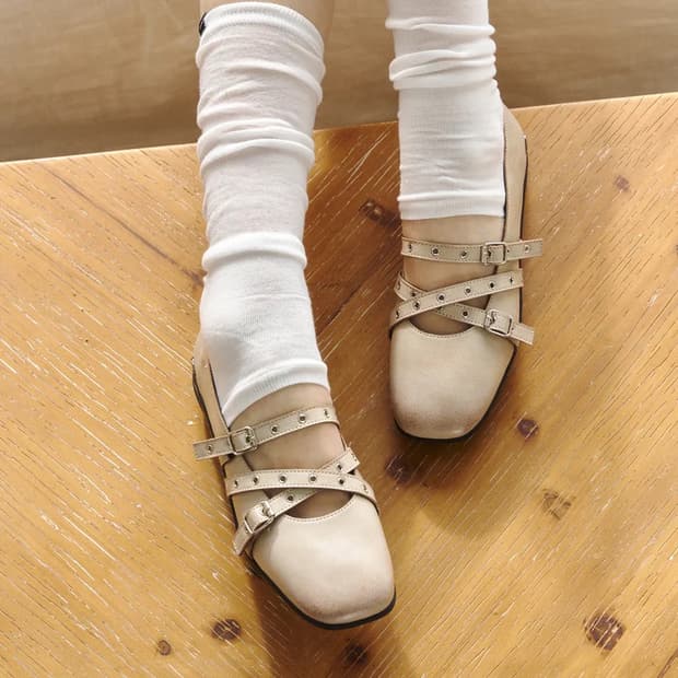 기호 Trivel flat / vintage beige