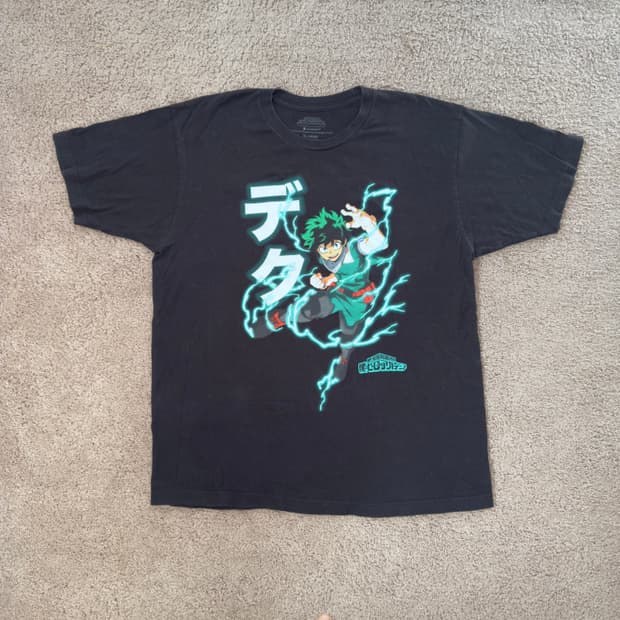 나의히어로아카데미아 데쿠 미도리야 공식 티셔츠