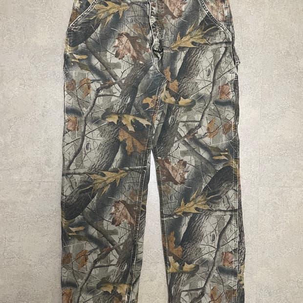 빈티지 칼하트 리얼트리 싱글니 워크 팬츠 b158 cmo