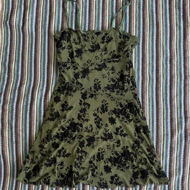 플로럴 미니 원피스