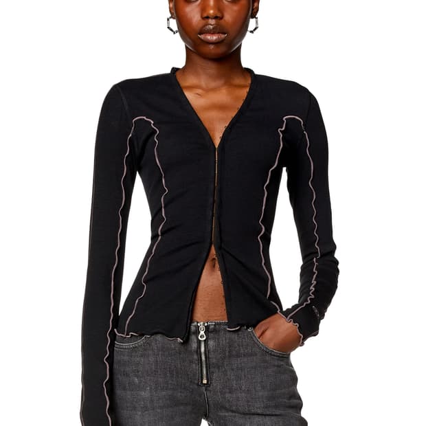 디젤 웨이브 심 후크 가디건