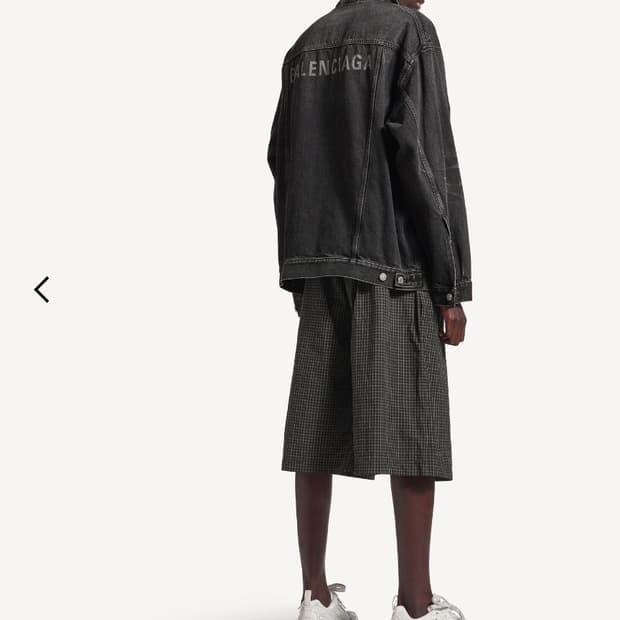 발렌시아가 데님 셔츠