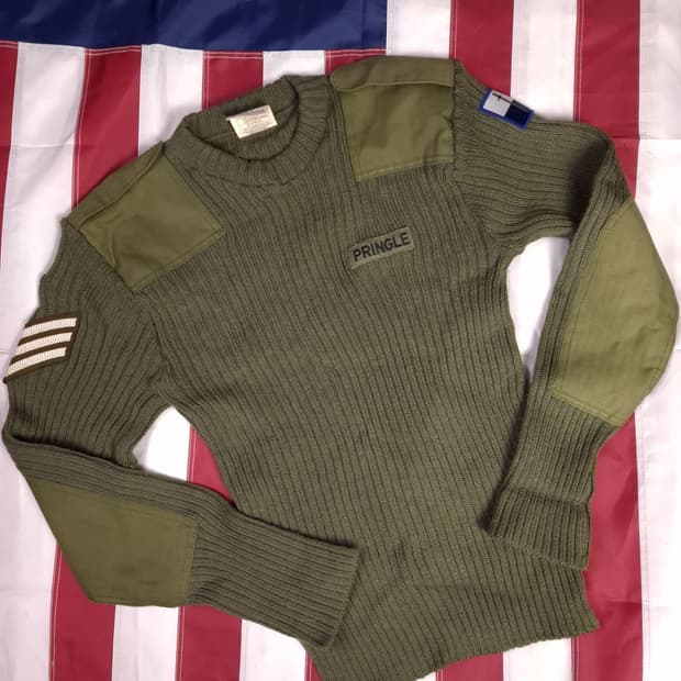 새제품 오리지날 90's 영국군 울 코만도 니트