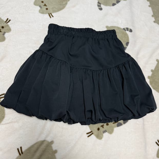 러플 퍼프 하이웨이스트 스커트