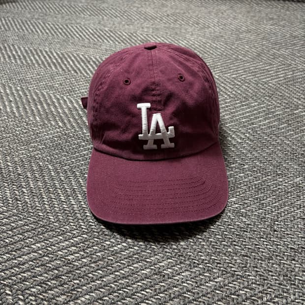 47 LA다저스 클린업 볼캡 와인(OS)