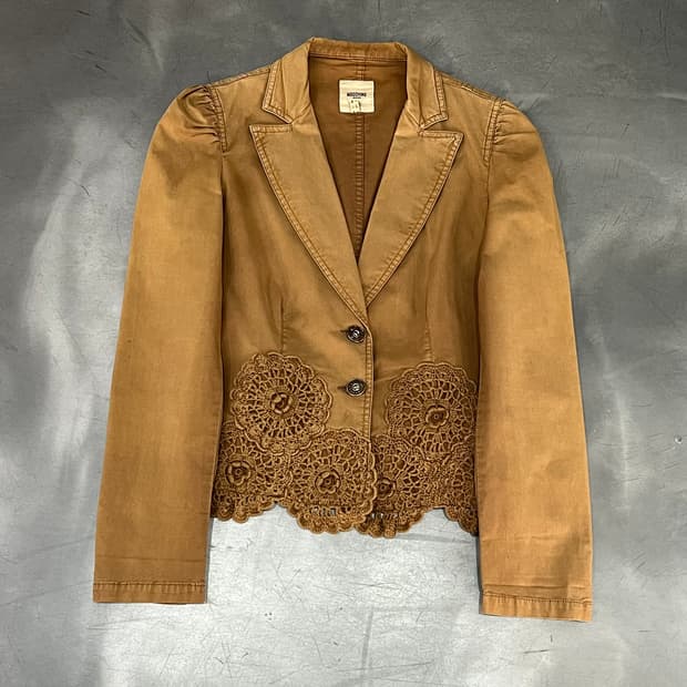  모스키노 진스 플라워 레이스 블레이저 y16038