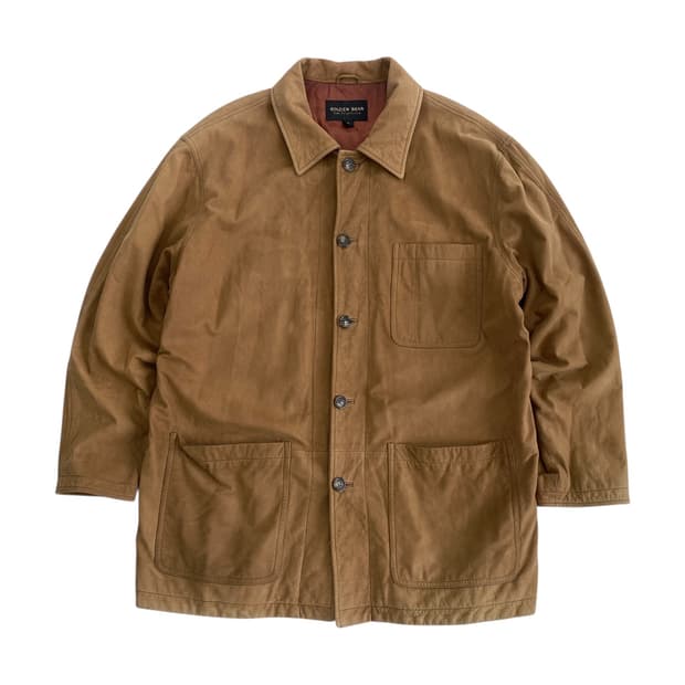 골든베어 레더 초어 하프 코트