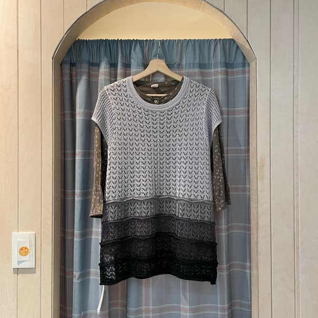 일본빈티지 그라데이션 니트