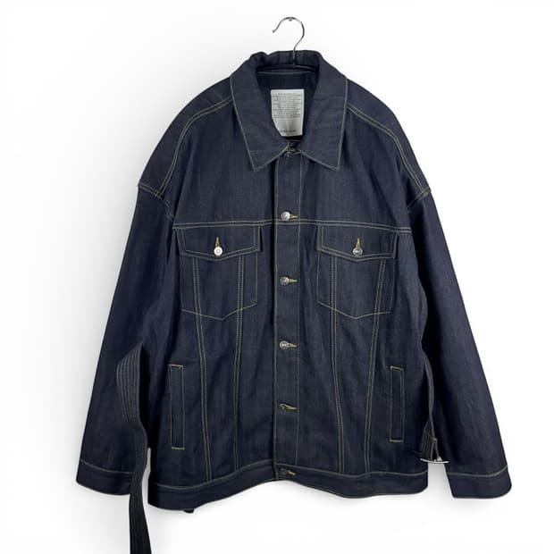 (L) 메종미네드 벨티드 데님 진청 자켓