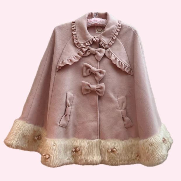 앙크루즈 판초 코트 케이프 리즈리사 빈티지 달천 갸루