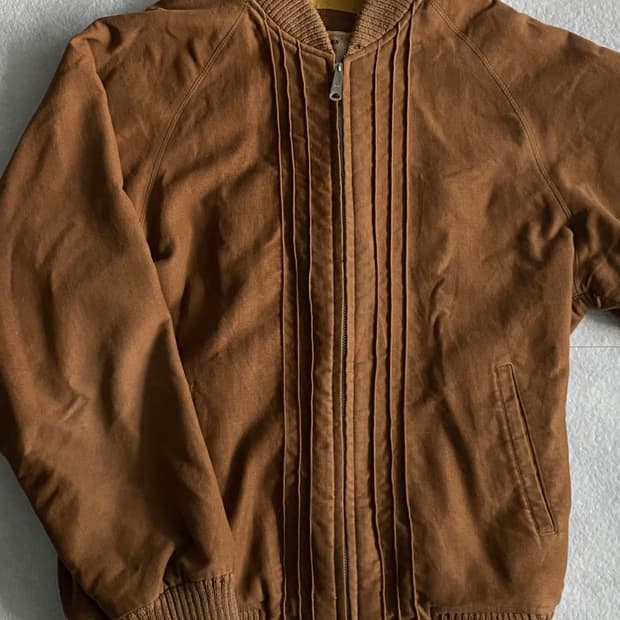 일본 빈티지 스웨이드 블루종(L)