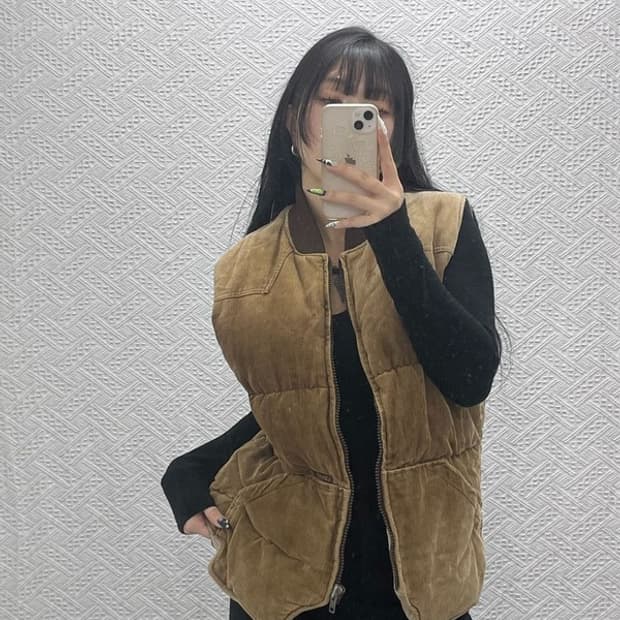 리바이스 빈티지 모던 캐주얼 코듀로이 골덴 패딩조끼 M C08806