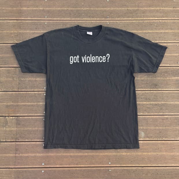 90s Marilyn Manson ’got violence?‘ 반팔티셔츠