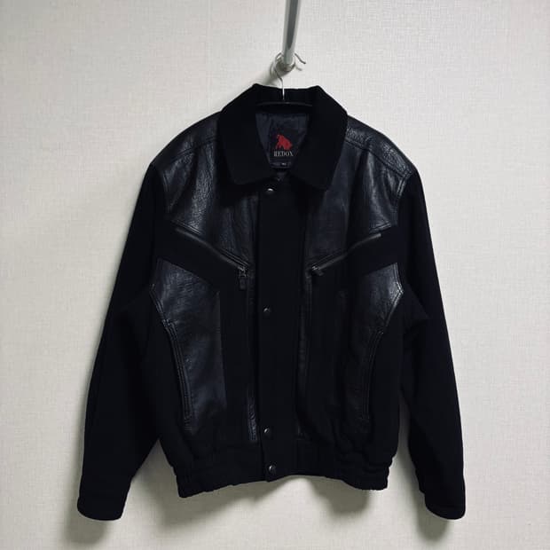 레드옥스 REDOX 양가죽 콤비 블루종 자켓