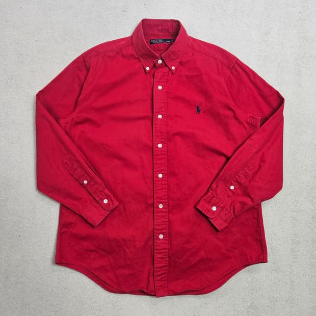 폴로 랄프 로렌 솔리드 셔츠 95 레드
