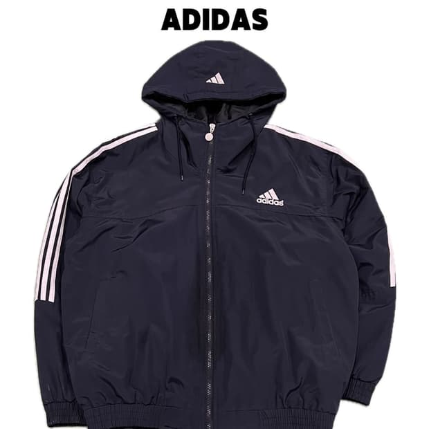 (100) 아디다스 00s 올드스쿨 오버핏 바람막이 자켓