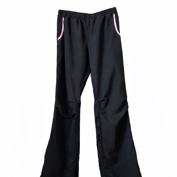 Y2K부츠컷 트레이닝 팬츠 (핑크 라인)