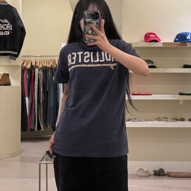 홀리스터 로고 그래픽 반팔 티셔츠 U1502