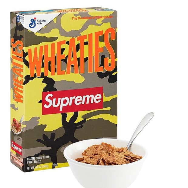 슈프림 x 휘티스 Wheaties 시리얼 일괄 판매