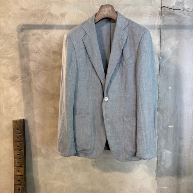에르메네질도 제냐 리넨 자켓 100