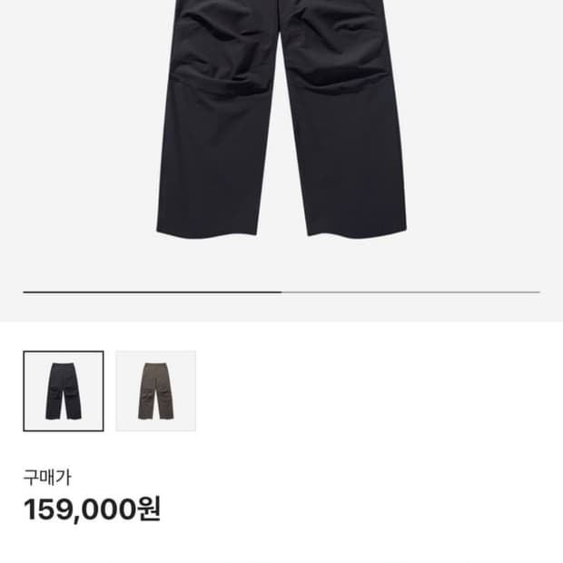 산산기어 패널드 다트 팬츠 차콜