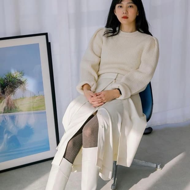 르메르 퍼프 니트