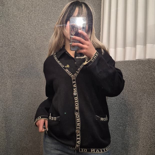 DIOR SPORTS LETTERING CARDIGAN 