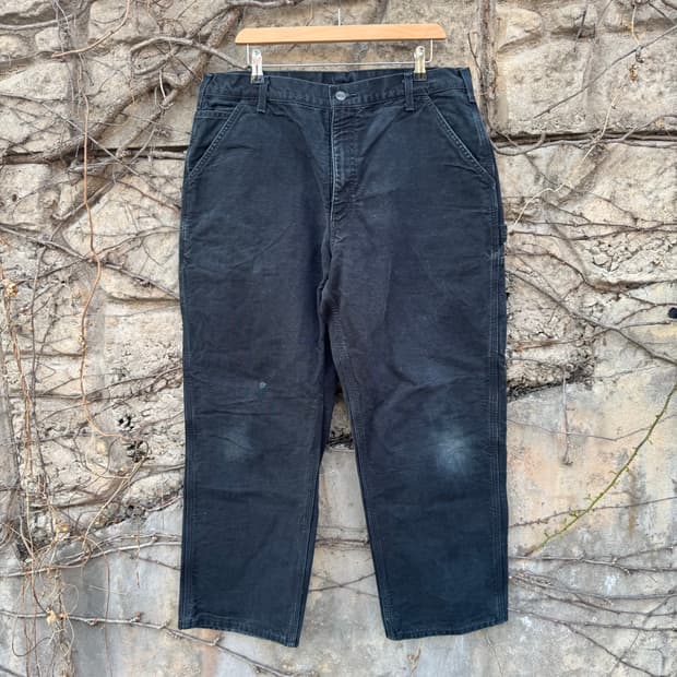 칼하트 빈티지 b111 blk 싱글니 카펜터 워크 팬츠