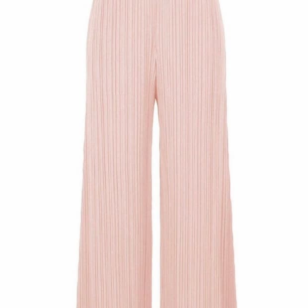 플리츠플리즈 라미 팬츠 라이트 핑크