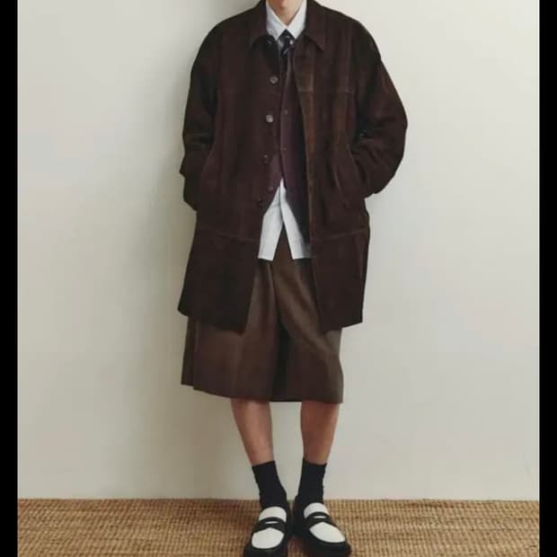 25ss유스 스웨이드 카코트