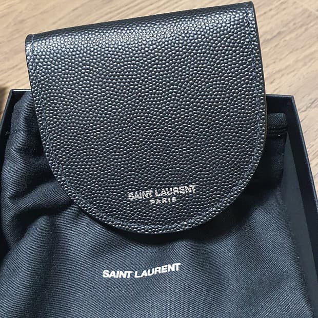 생로랑 동전 지갑 F 코인 월렛