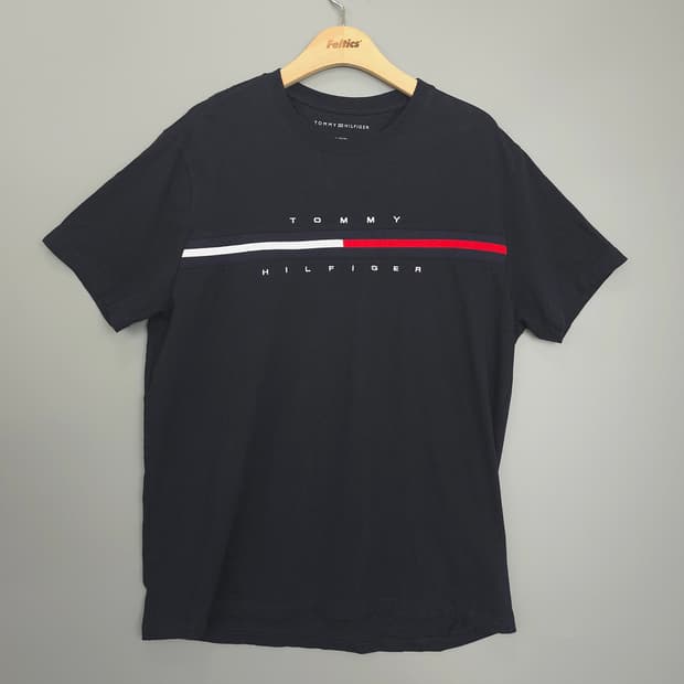타미힐피거 Tommy Hilfiger  로고 그래픽 반팔티 XL
