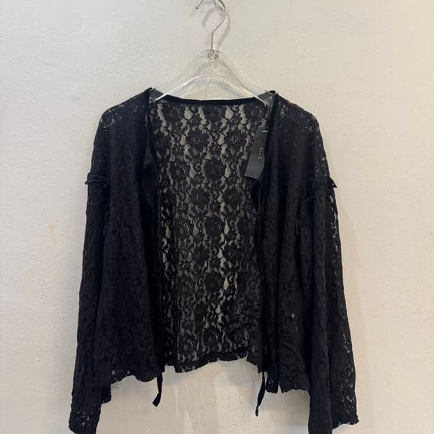 black lace cardigan