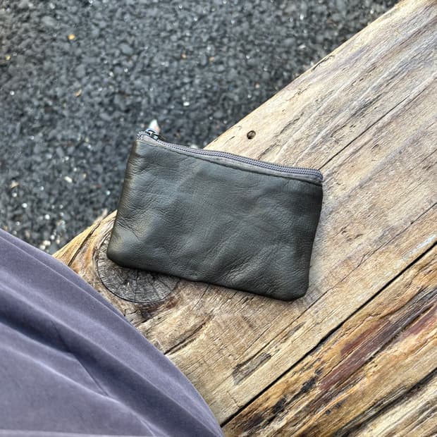 handmade lambskin card wallet