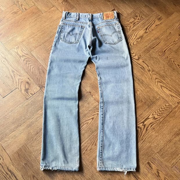 [30]리바이스 517 라이트블루 플레어핏 데님 팬츠