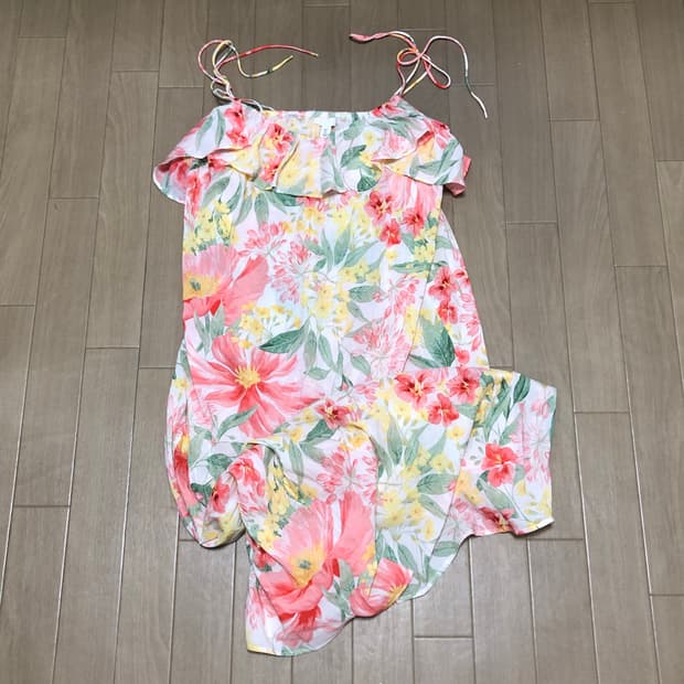 h&m 에이치앤엠 프릴 트리밍 스트랩 드레스 (새상품)