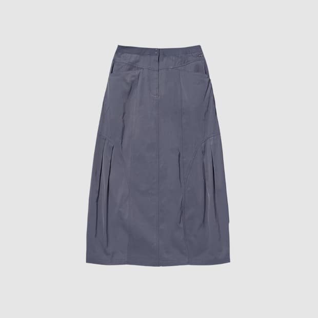 미스치프 Rhombus Long Skirt Blue Grey