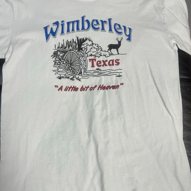 Usa Winberley 텍사스 프린팅 반팔 