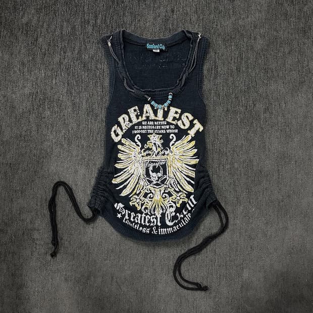 Y2K biz necklace sleeveless