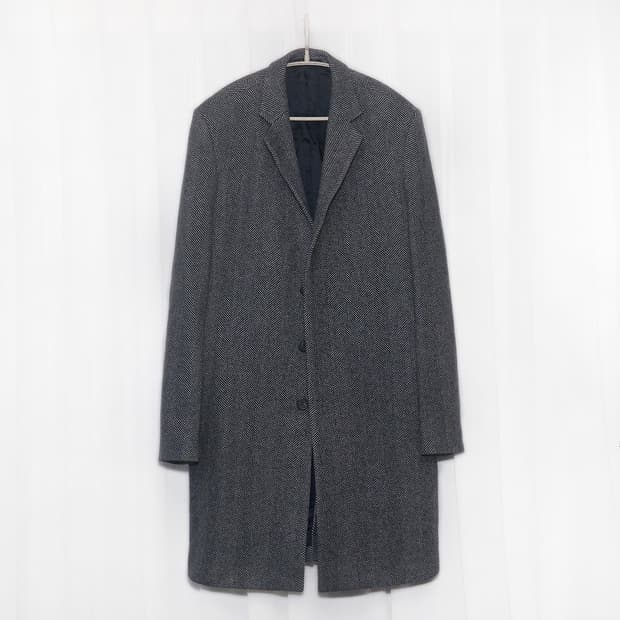 코스 (COS) 울헤링본 싱글 발마칸 코트 (48 / 95-100)