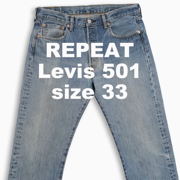 빈티지 리바이스 501 중청 33 인치 LV50134583