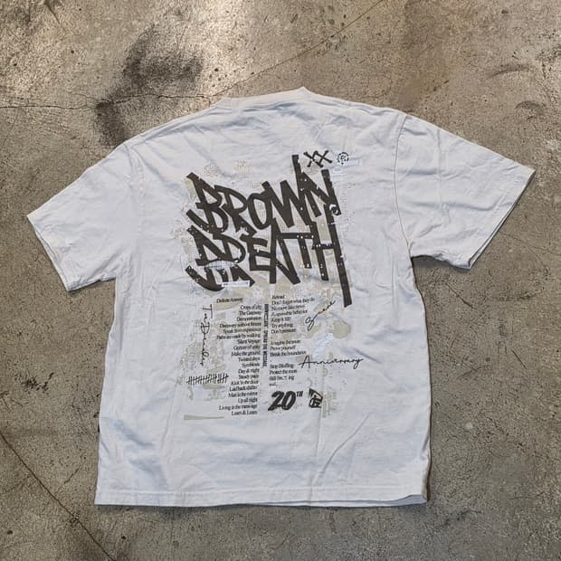 BROWN DETH 20주년 기념 반팔 티셔츠